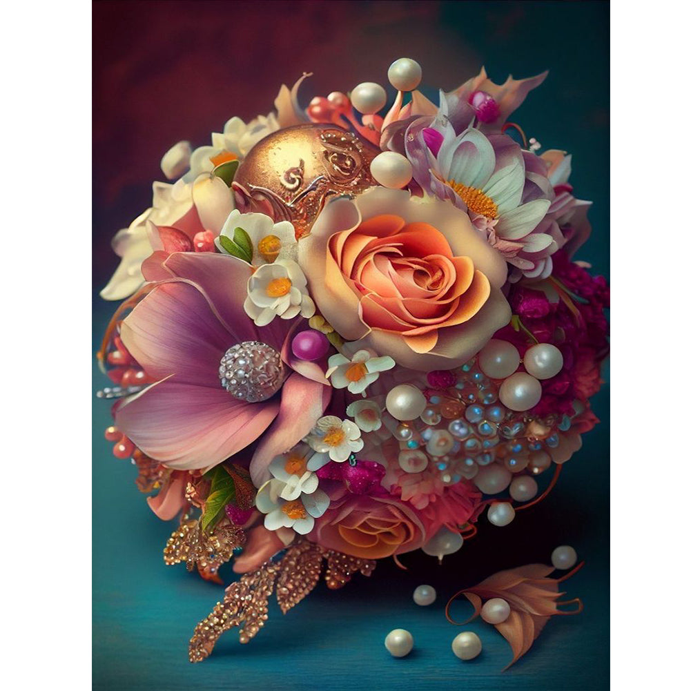Diamond Painting - Full Round - fresh bouquet (30*40CM)