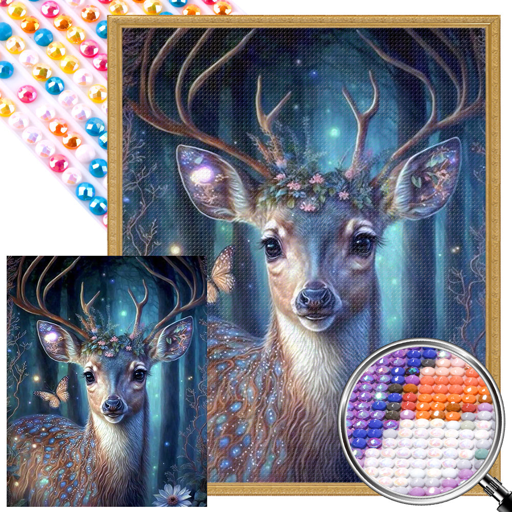 AB Diamond Painting - Full Round - forest fawn (40*50CM)