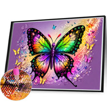 Load image into Gallery viewer, AB Diamond Painting - Full Round - colorful butterfly (60*40CM)
