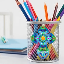 Load image into Gallery viewer, DIY Refrigerator Stickers Owl Round Diamond Sticker (Cross)
