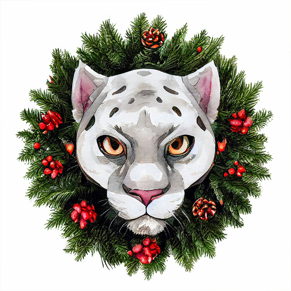 Diamond Painting - Full Round - small animal leopard leopard (30*30CM)
