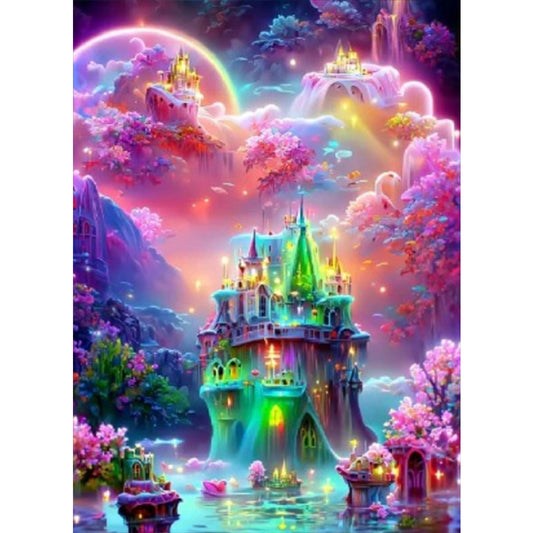 AB Diamond Painting - Full Round - love castle (40*55CM)