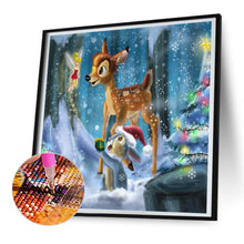 Load image into Gallery viewer, Diamond Painting - Full Round - Snow deer and squirrel (30*30CM)
