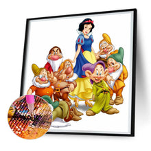 Load image into Gallery viewer, Diamond Painting - Full Round - Snow White and the Dwarfs (30*30CM)
