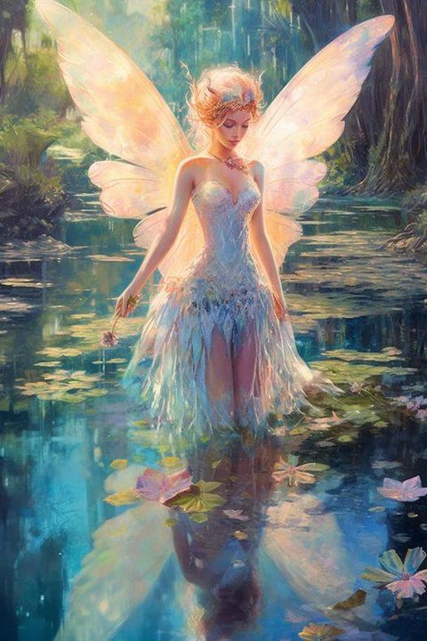 AB Diamond Painting - Full Round - Fairy (40*60CM)