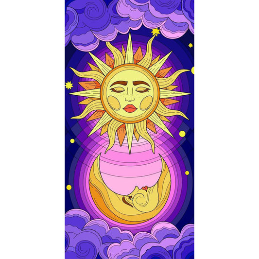 Diamond Painting - Full Round - Sun And Moon (30*70CM)