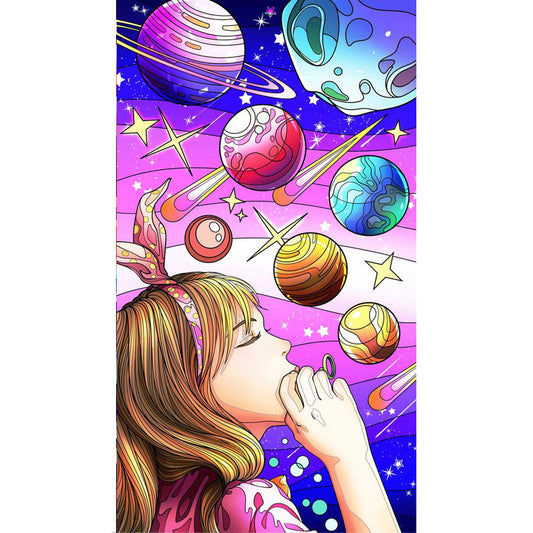 Diamond Painting - Full Round - Girl (30*70CM)