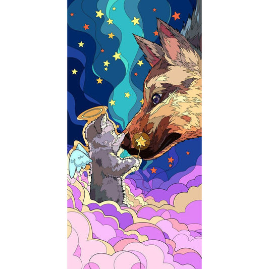 Diamond Painting - Full Round - Cat (30*70CM)