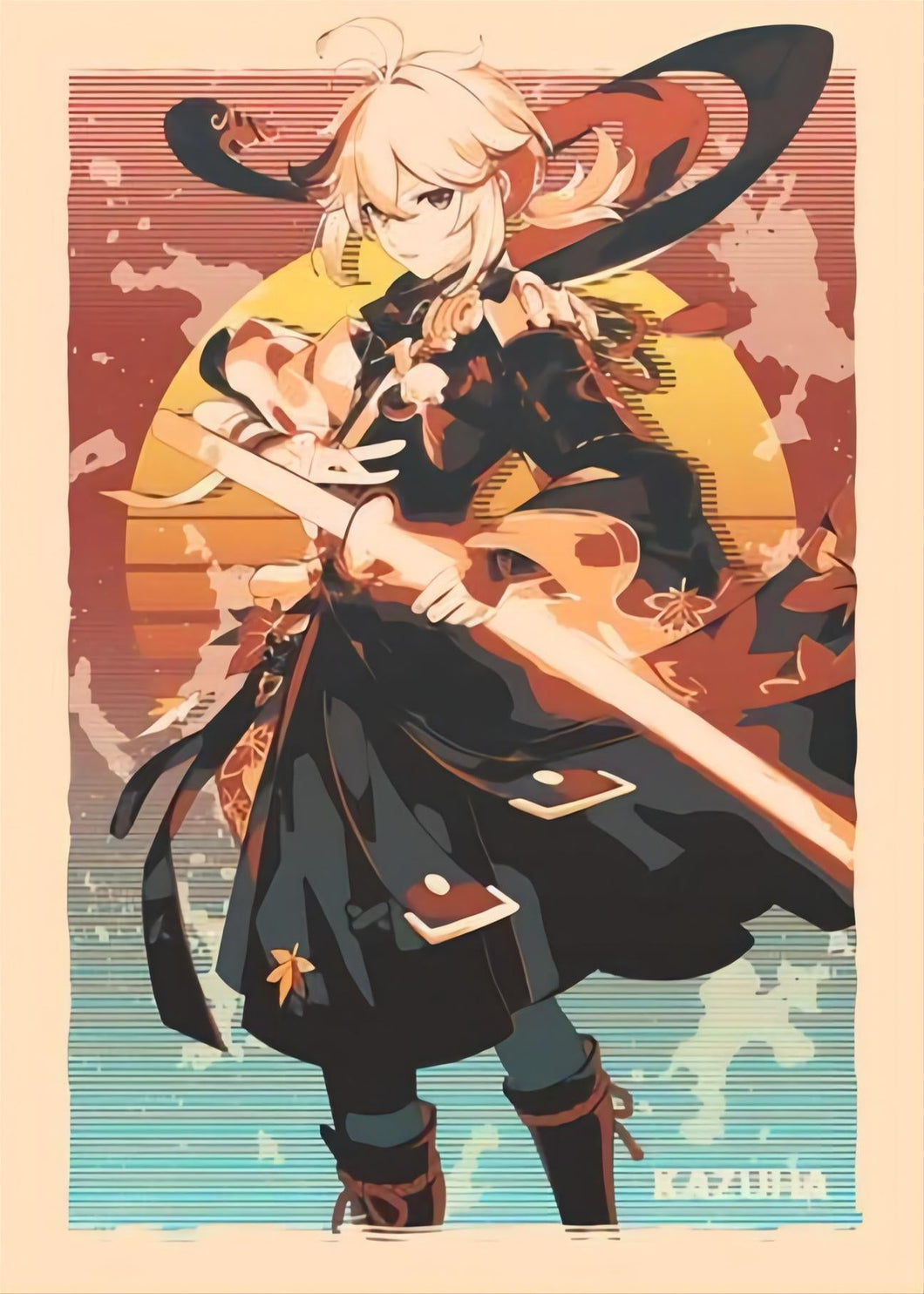 Diamond Painting - Full Round - Genshin Impact Games-Ka Zu Ha (30*40CM)