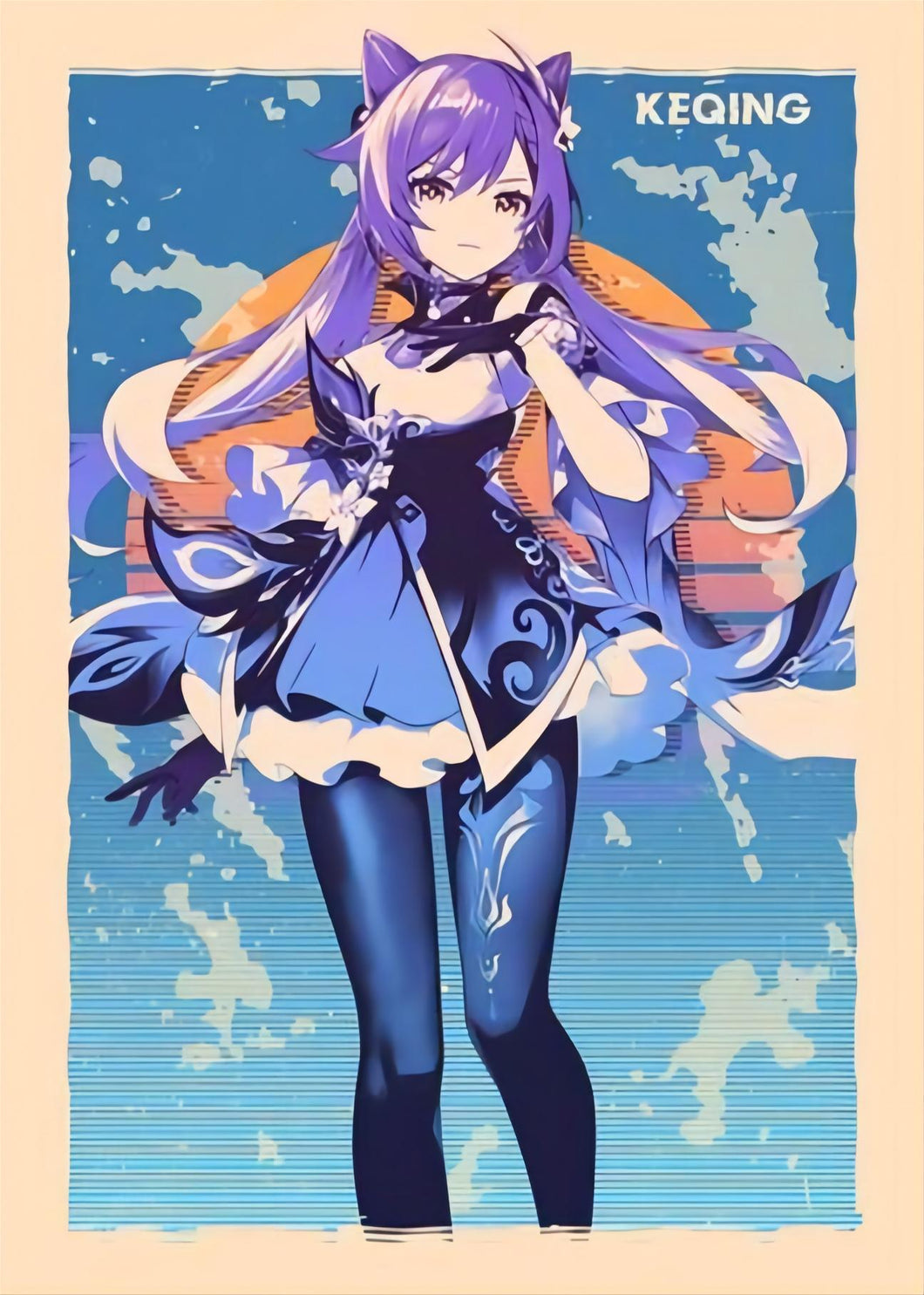Diamond Painting - Full Round - Genshin Impact Games-Ke Qing (30*40CM)
