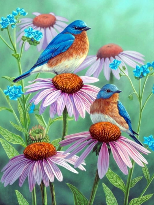 AB Diamond Painting - Full Round - Bird (40*50CM)
