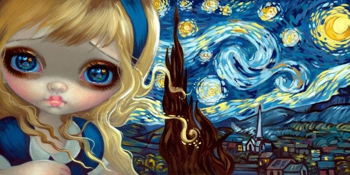 AB Diamond Painting - Full Round - Alice In The Starry Night (40*80CM)