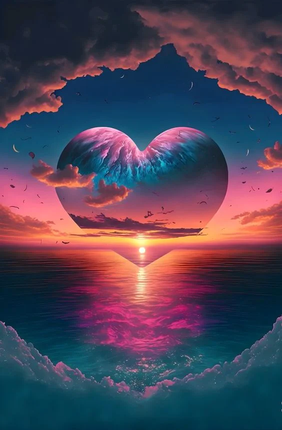AB Diamond Painting - Full Round - Heart Of Color Sea (40*60cm)