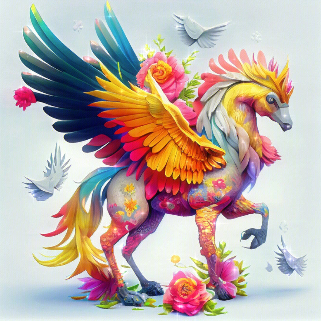 AB Diamond Painting - Full Round - Animal Horse (40*40cm)
