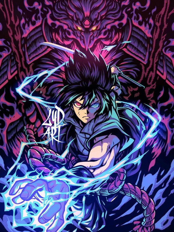 AB Diamond Painting - Full Round - Anime Sasuke (50*66cm)