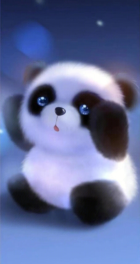 AB Diamond Painting - Full Round - Animal Panda (40*74cm)