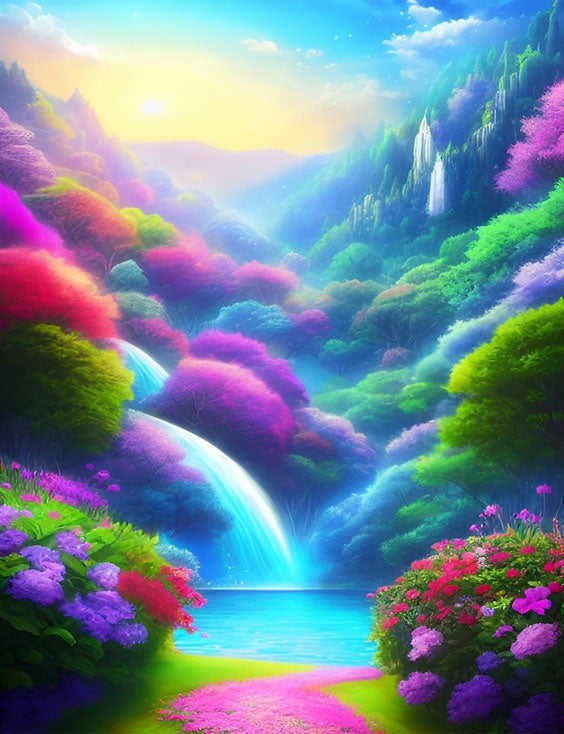 AB Diamond Painting - Full Round - scenery (40*50CM)
