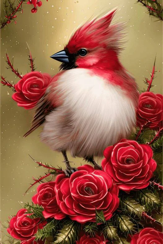 AB Diamond Painting - Full Round - Animal Bird (40*60cm)