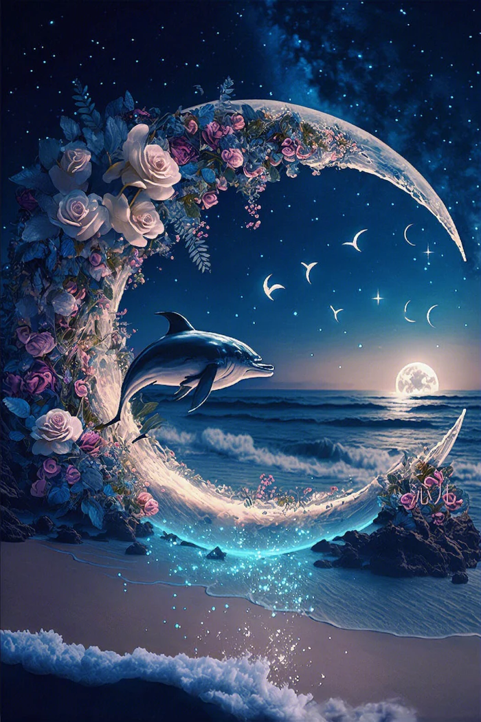 AB Diamond Painting - Full Round - Dream Seaside Story (40*60cm)
