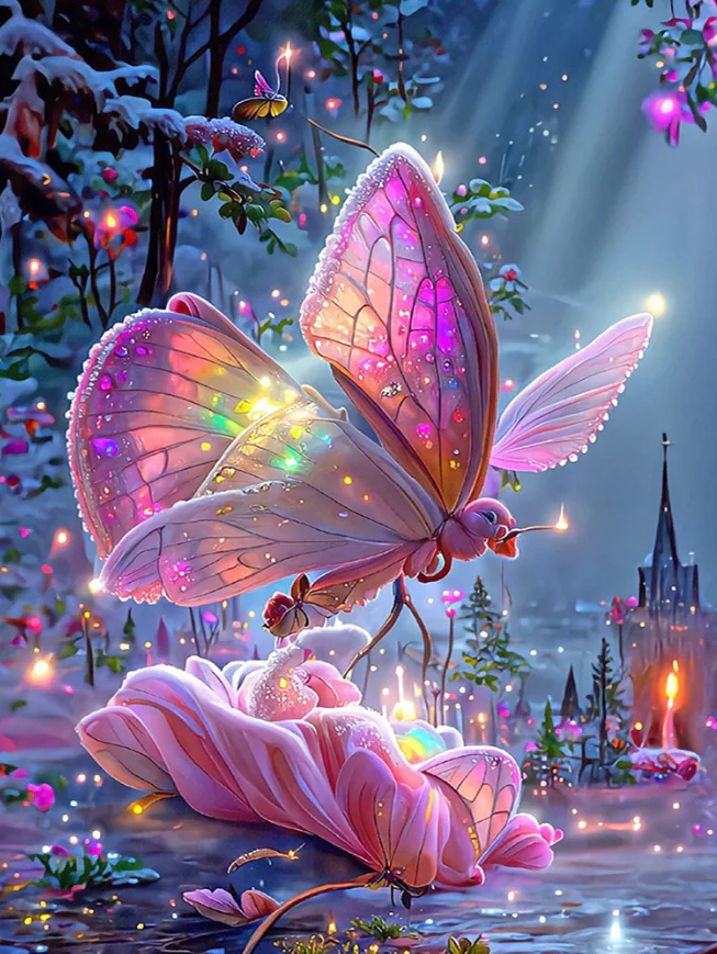 AB Diamond Painting - Full Round - Butterfly (40*50cm)
