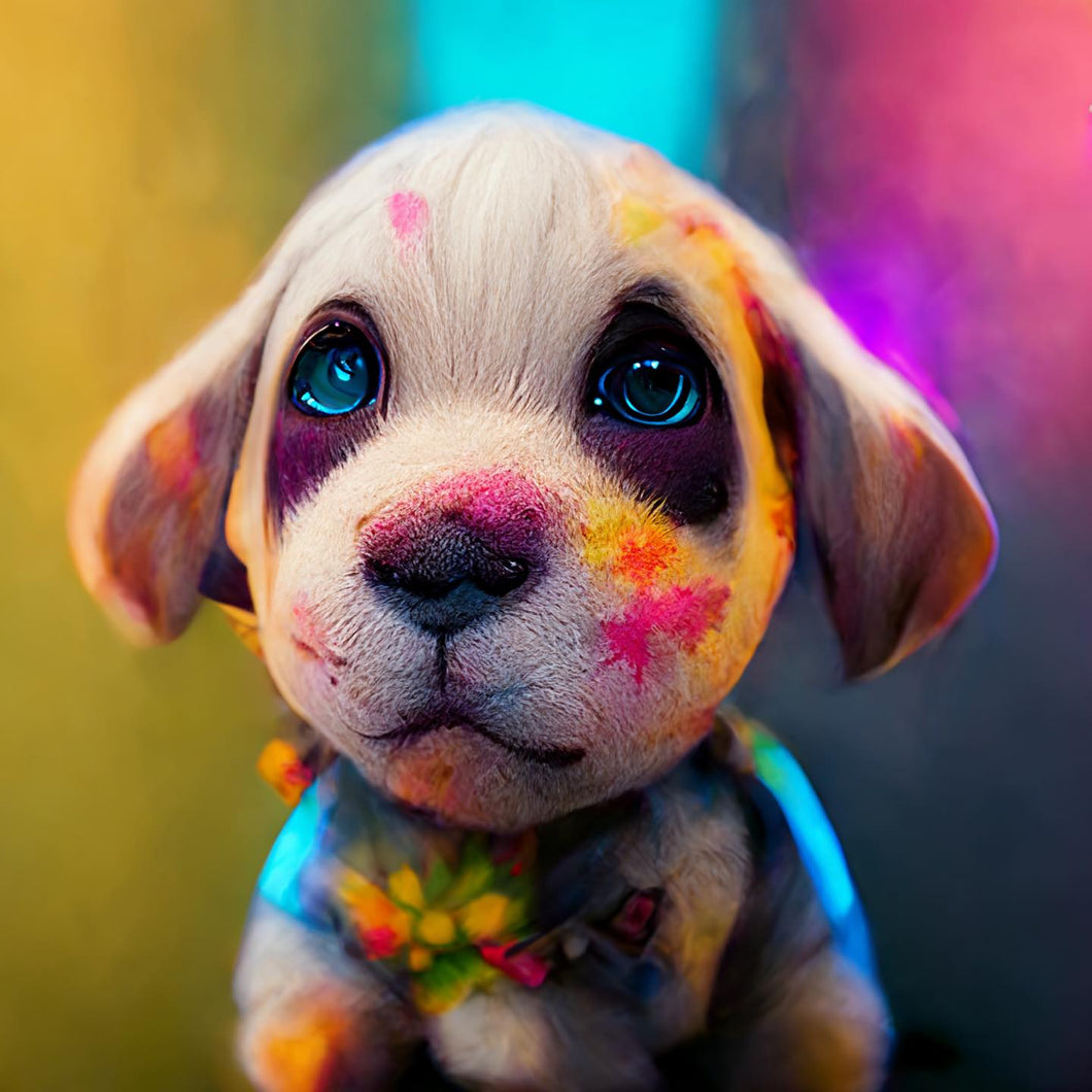 AB Diamond Painting - Full Round - Animal Dog (40*40cm)