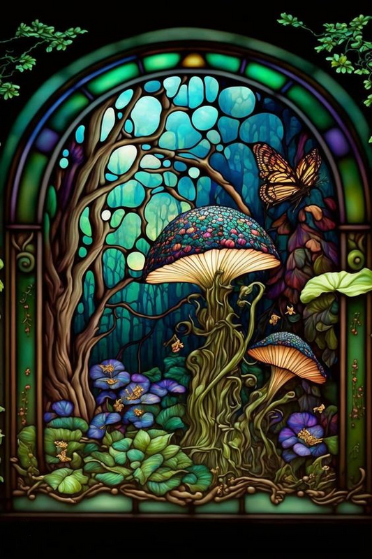 AB Diamond Painting - Full Round -  Mushroom (40*60CM)