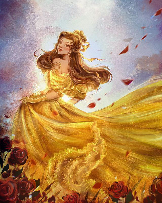 Diamond Painting - Full Round - Disney Princess Girl (40*50CM)