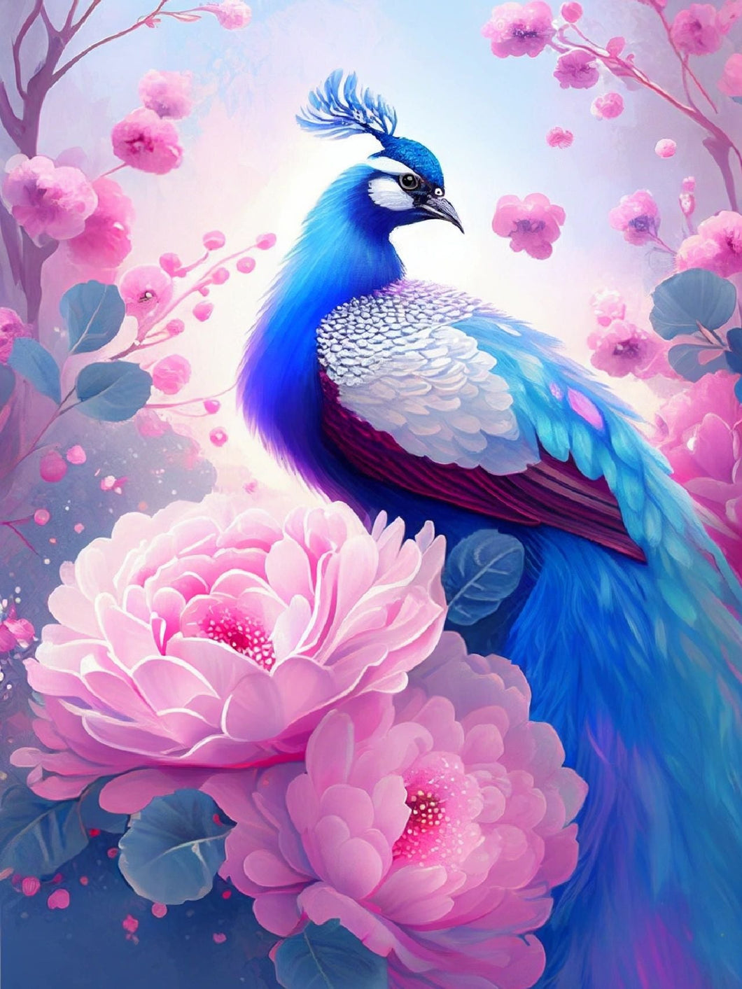AB Diamond Painting - Full Round - Peacock (40*55cm)