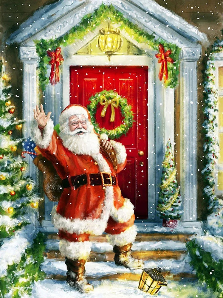 AB Diamond Painting - Full Round - Christmas Santa Claus (40*53cm)