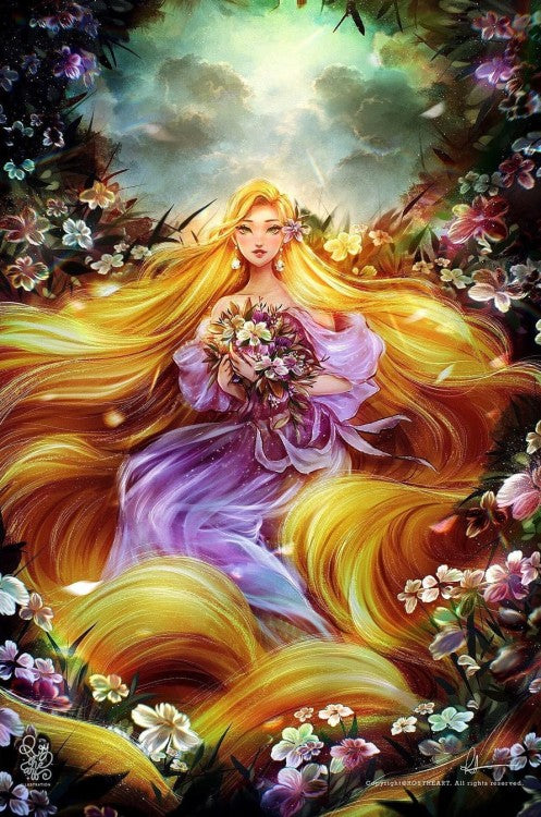 Diamond Painting - Full Round - Disney Princess Rapunzel (30*50CM)