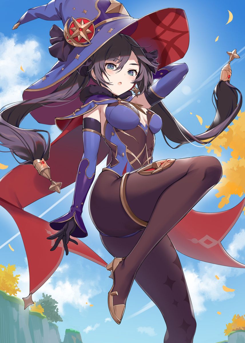 Diamond Painting - Full Round - Anime Mona Genshin Impact (30*40CM)