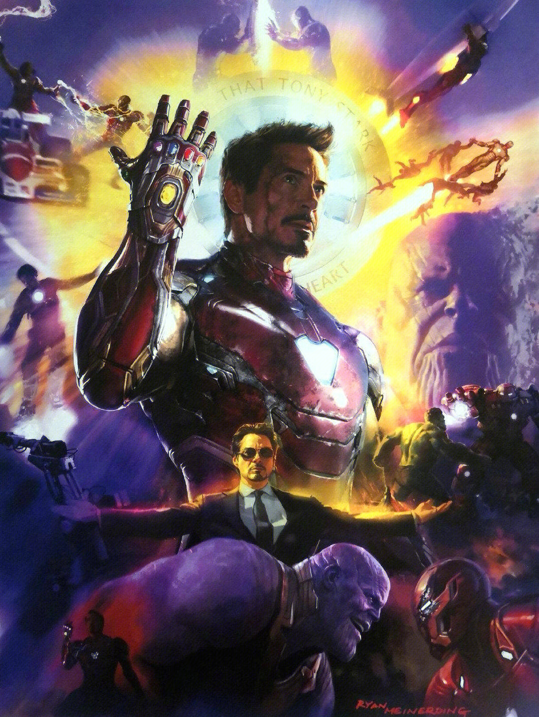 AB Diamond Painting - Full Round - Marvel Iron Man (40*53cm)