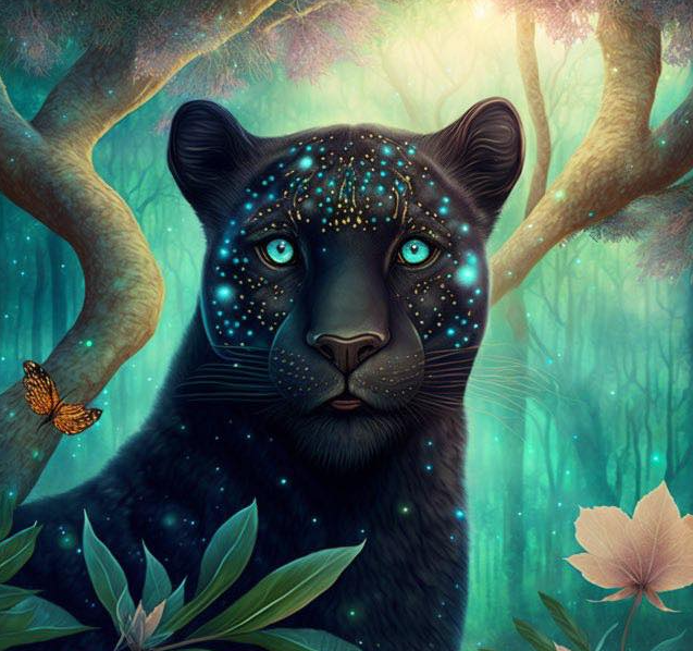 AB Diamond Painting - Full Round - Animal Leopard (40*40cm)