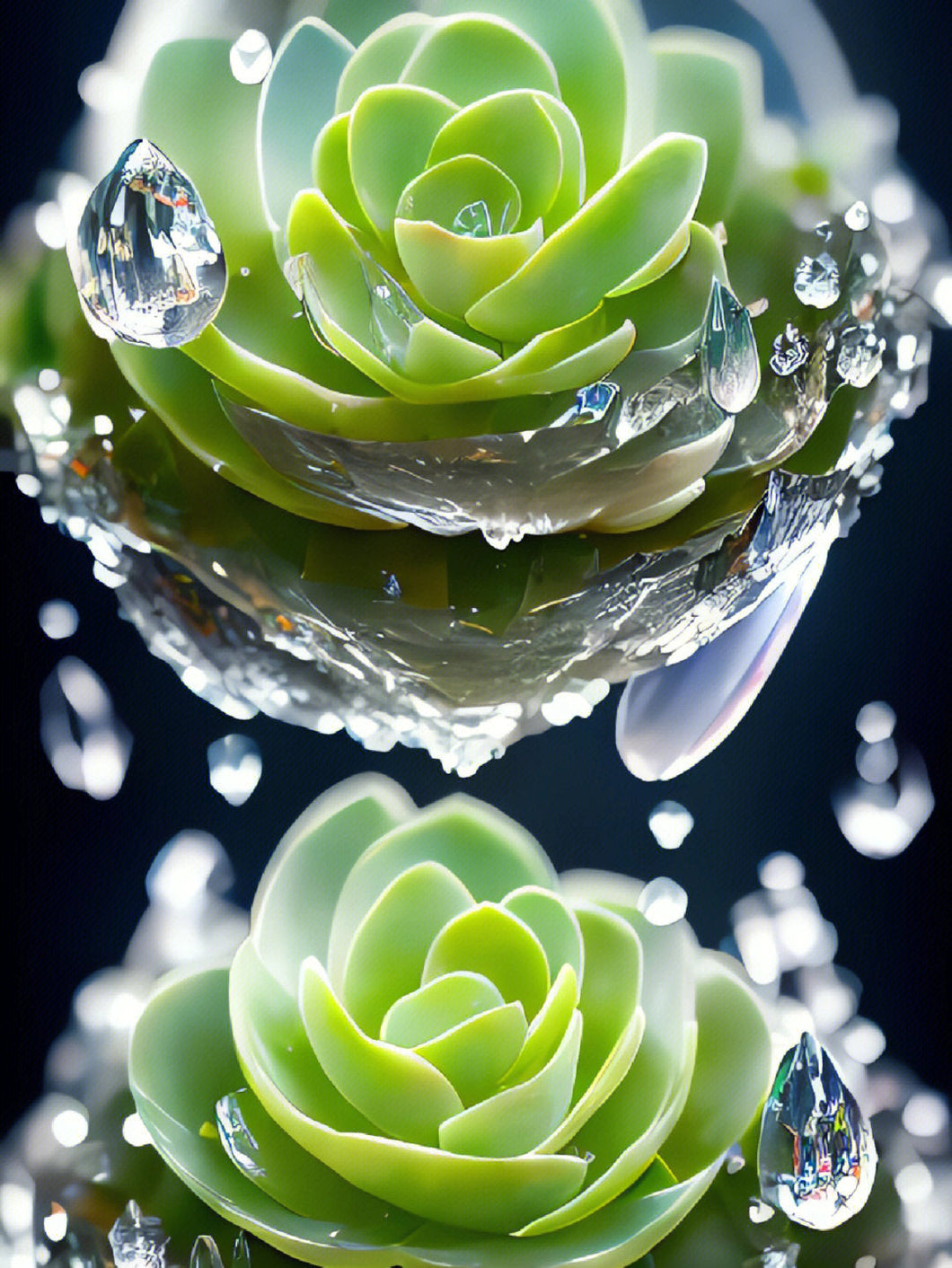 AB Diamond Painting - Full Round - Succulent Plants (40*53cm)