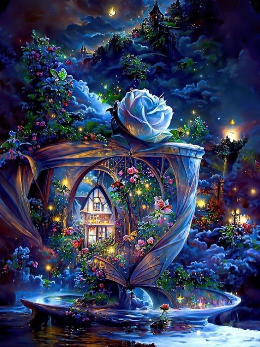 AB Diamond Painting - Full Round - Teacup House (40*55cm)