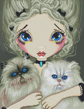 Load image into Gallery viewer, Diamond Painting - Full Round - Two Fluffy Kitties (30*40CM)
